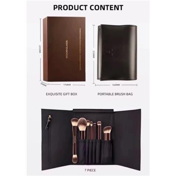 Pro Cosmetic Makeup Brush Hourglass LIMITED OFFERHourglass leopard palette NWT - Picture 10 of 12